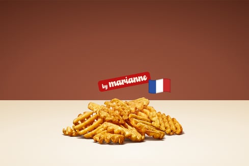 La “Gaufrette fries”, issue d’une pomme de terre française produite par des agriculteurs coopérateurs de Noriap, est commercialisée en exclusivité chez Burger King France dans le cadre de la filière Marianne.